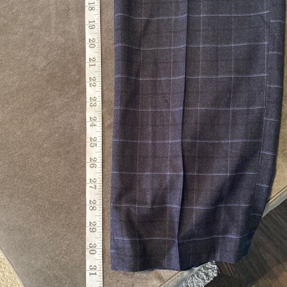 Men’s Plaid 2 Piece Suit Single Breasted One Button Size 40 Jacket 38 Pants NWT - Picture 12 of 12